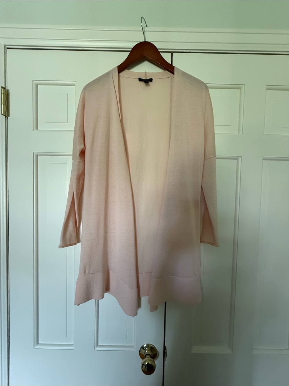 J. Crew Soft Blush Open-Front Lightweight Cardigan